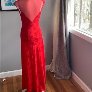 Romantic Red lace nightgown with matching robe